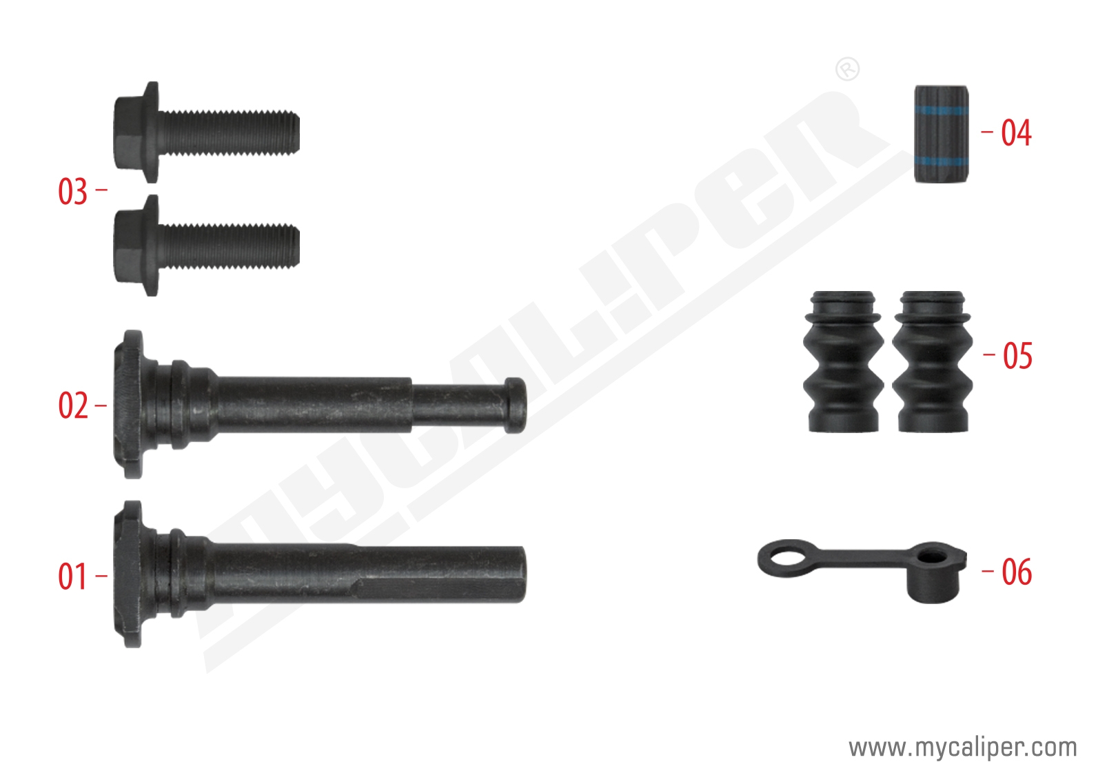 Caliper Guide Pin Repair Kit 