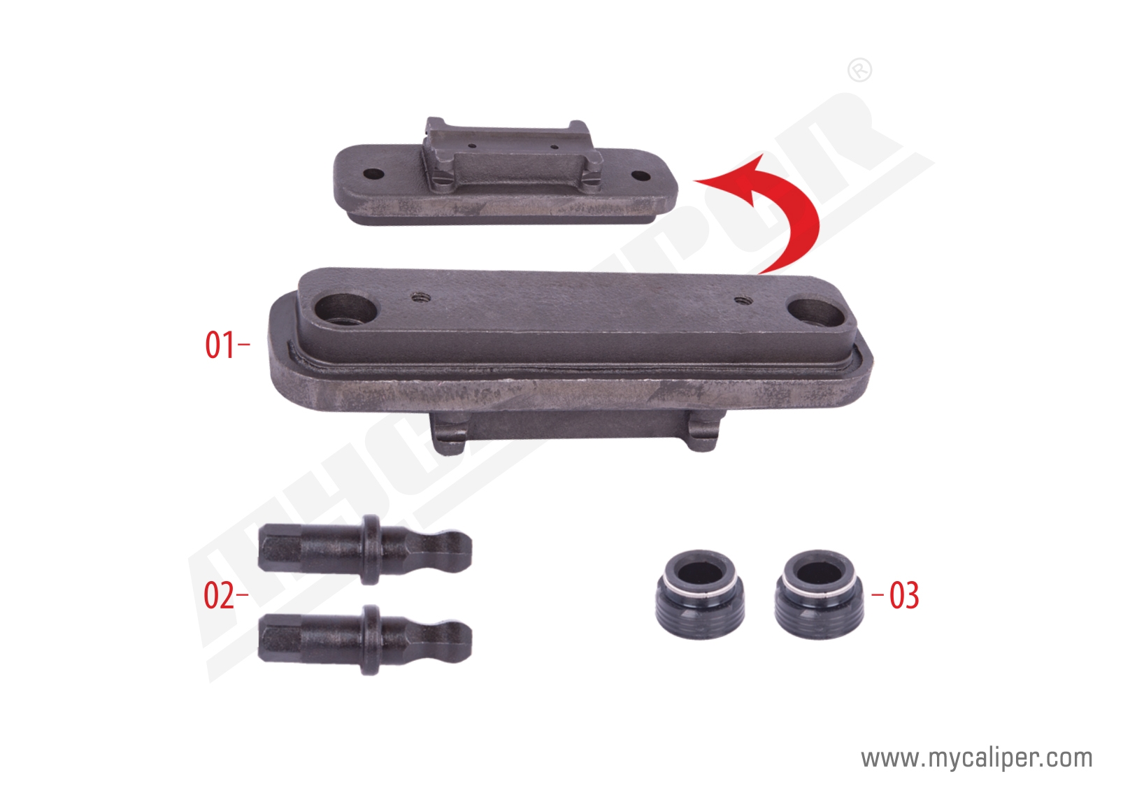 Caliper Mechanism Metal Top Cover Kit