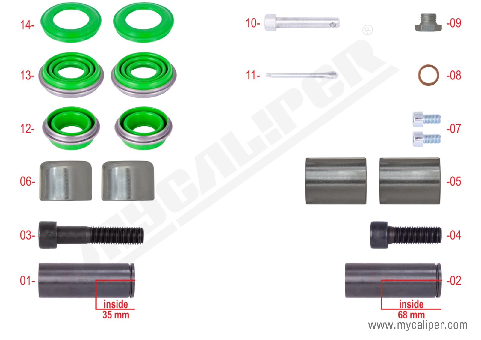 Pinza el kit de reacondicionamiento reparación