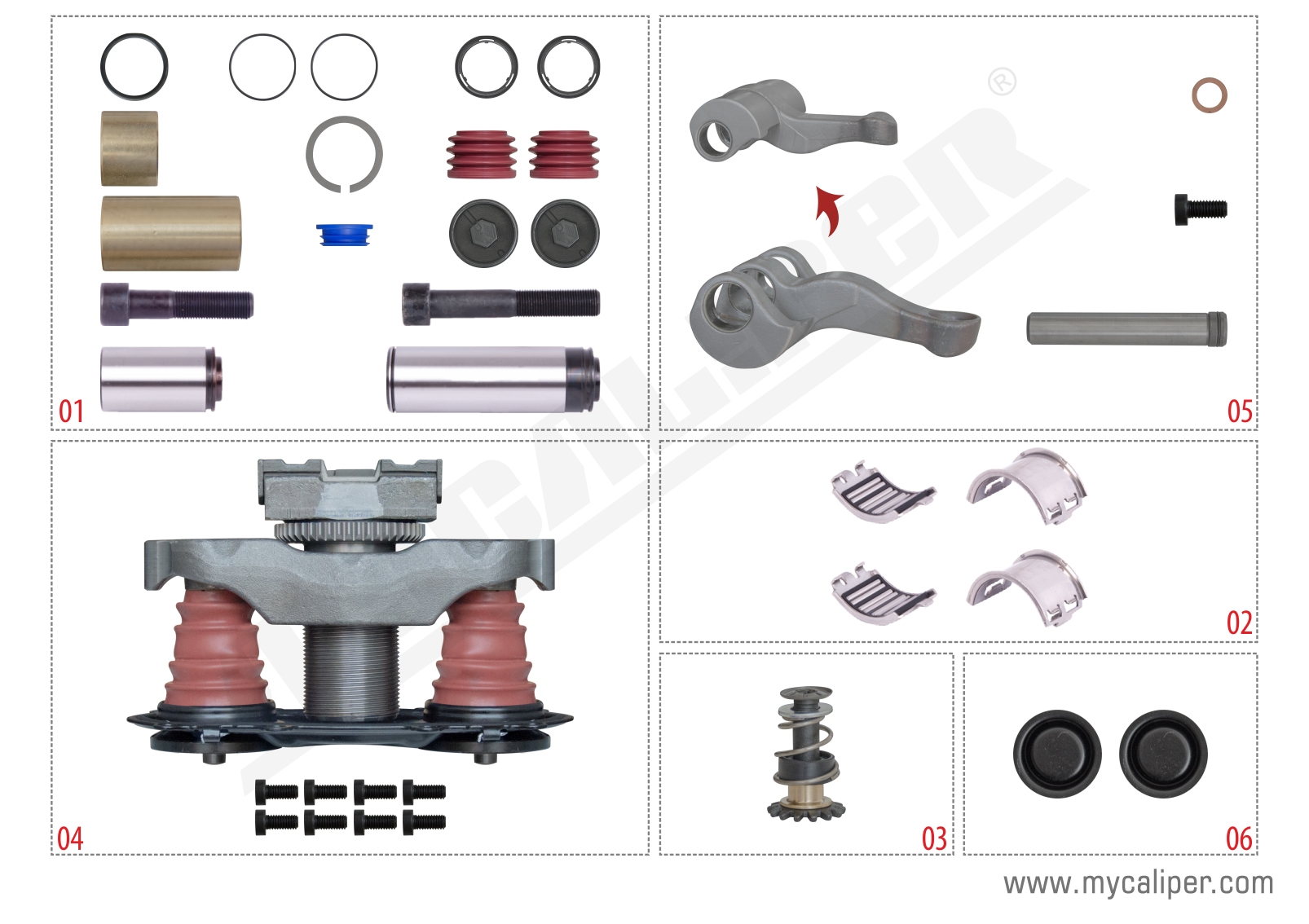 Caliper Repair Set  (With Pin)