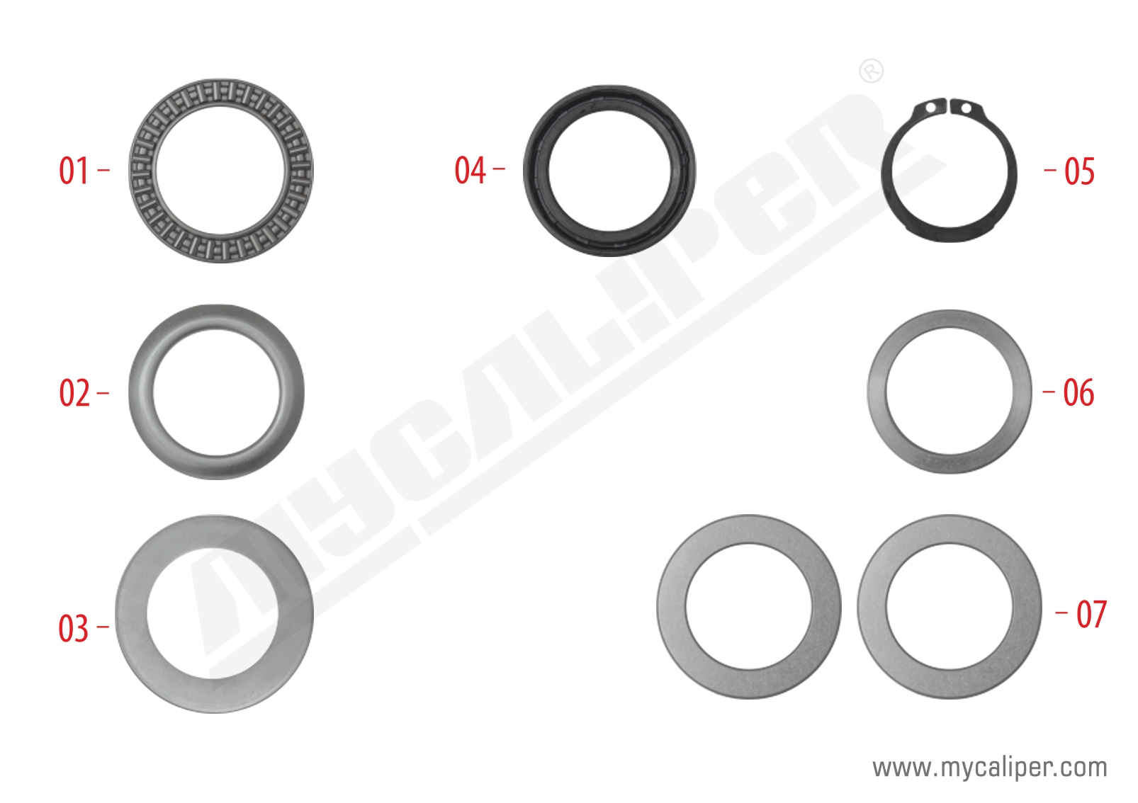 Caliper Washers & Circlips Repair Kit