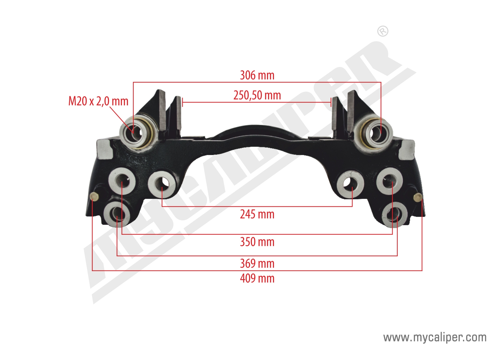 D DUCO TYPE 22,5 Caliper Carrier Right-Left 