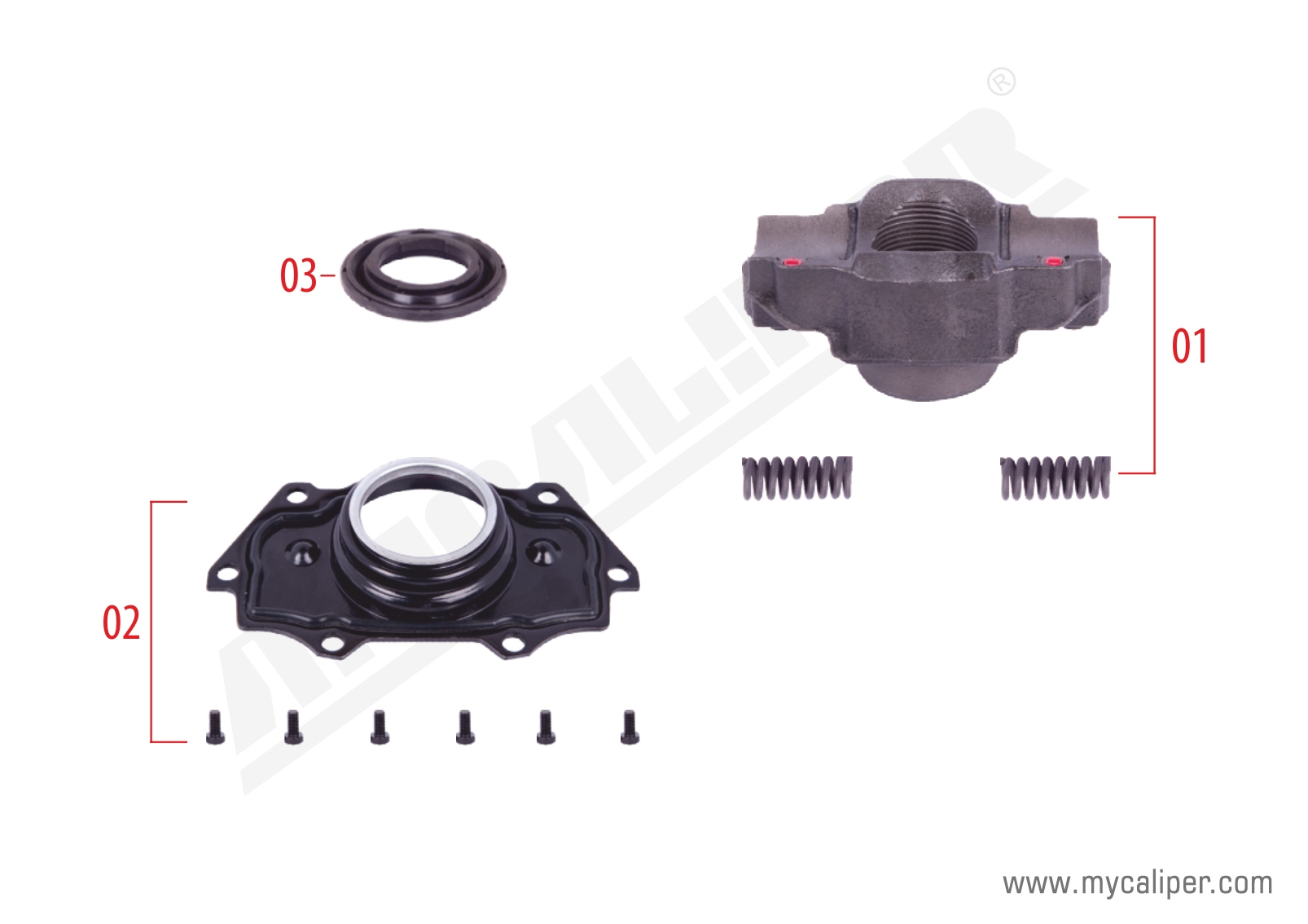 Caliper Bridge Assembly Repair Kit