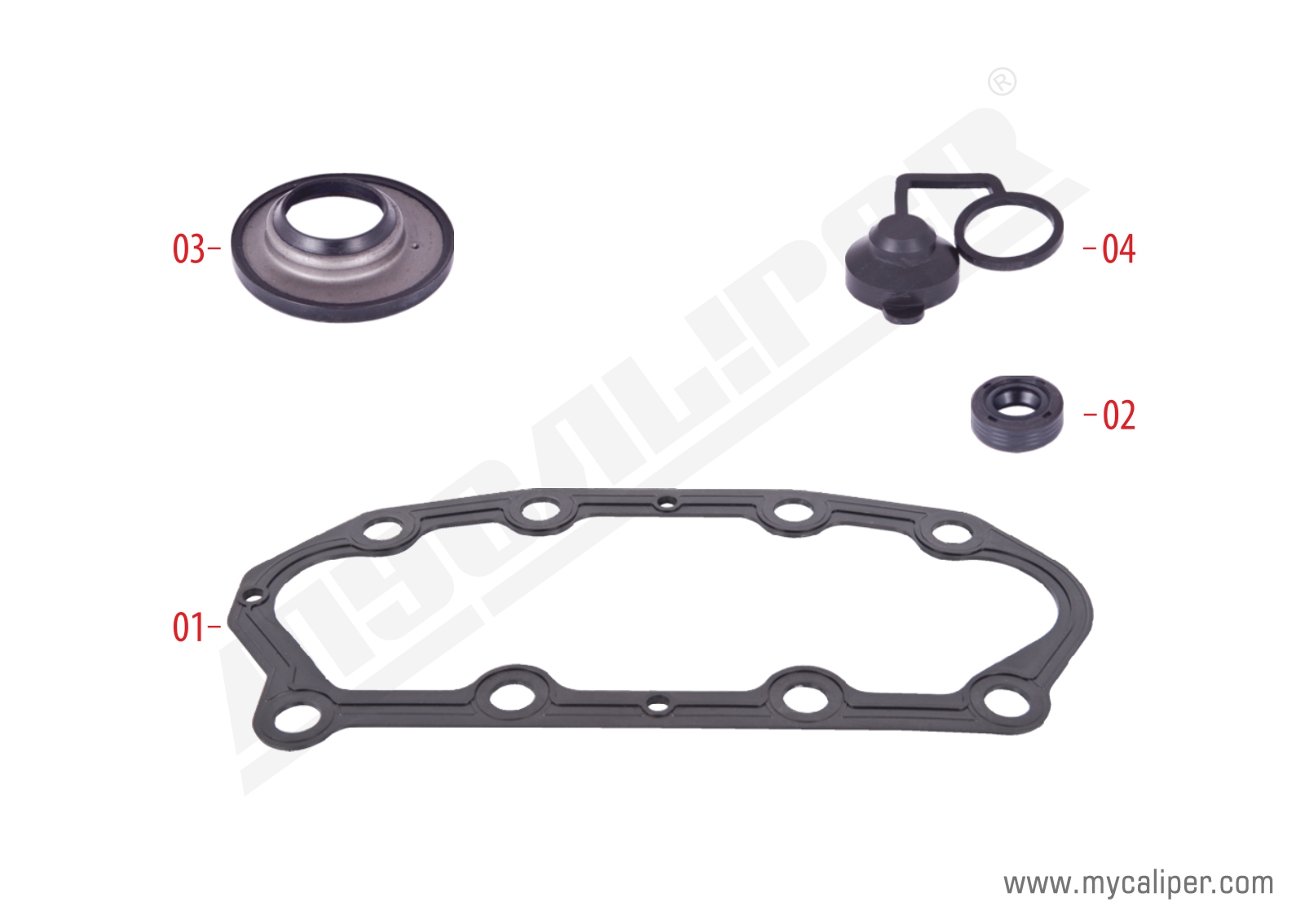 Kit de reparación del sello de la cubierta del calibrador