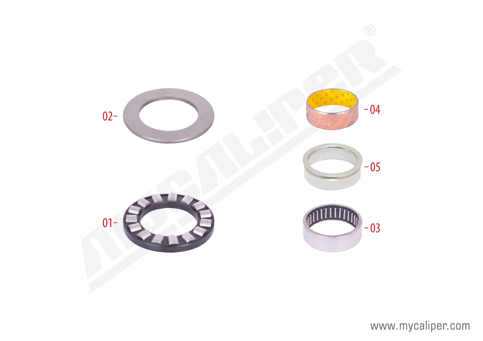 Caliper Bush & Bearing Repair Kit 