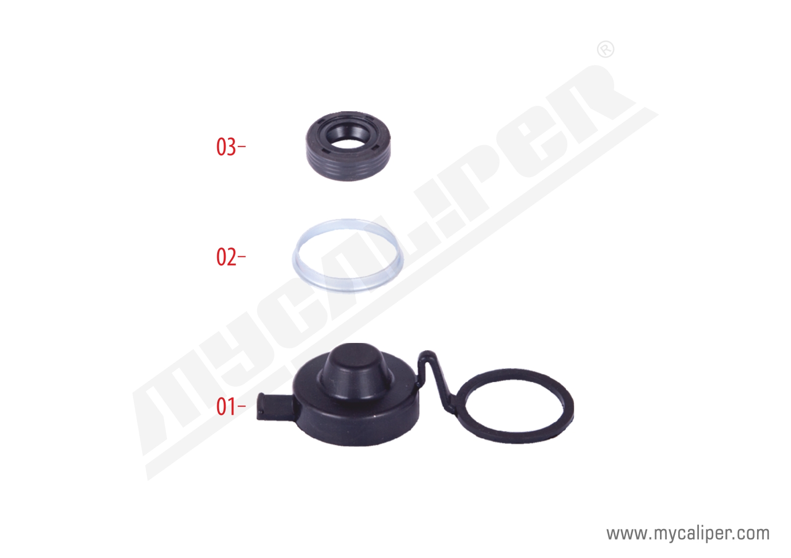 Caliper Adjuster Seal & Boot Repair Kit 