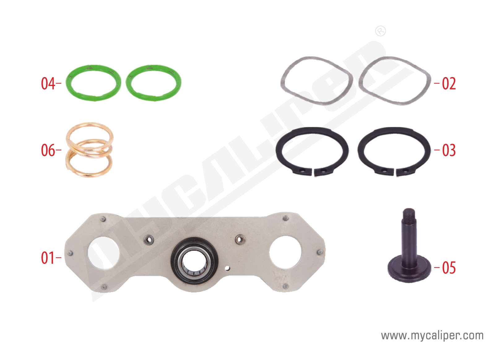 Caliper Adjusting Mechanism Repair Kit (Right) 