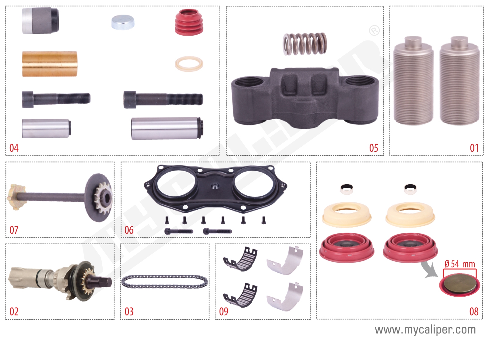 KIT REP. CALIPER CTO. Moderno