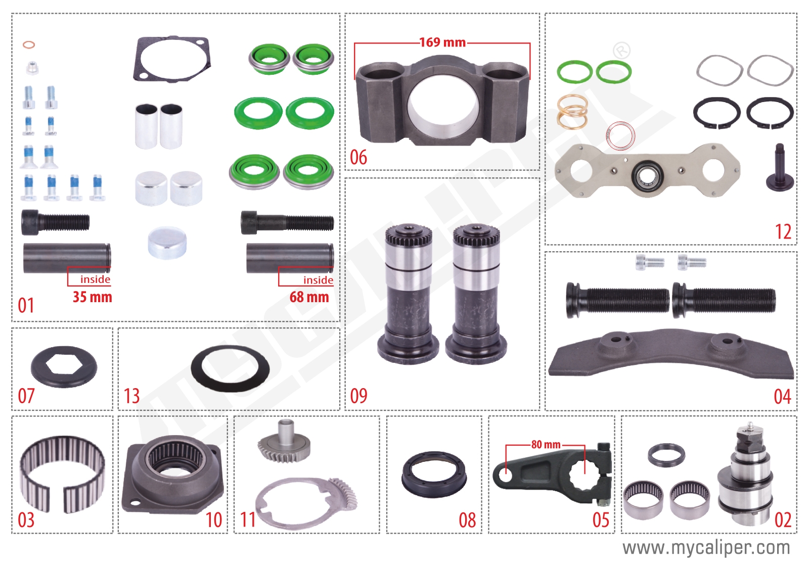 DX 225 Repair Set (Left)