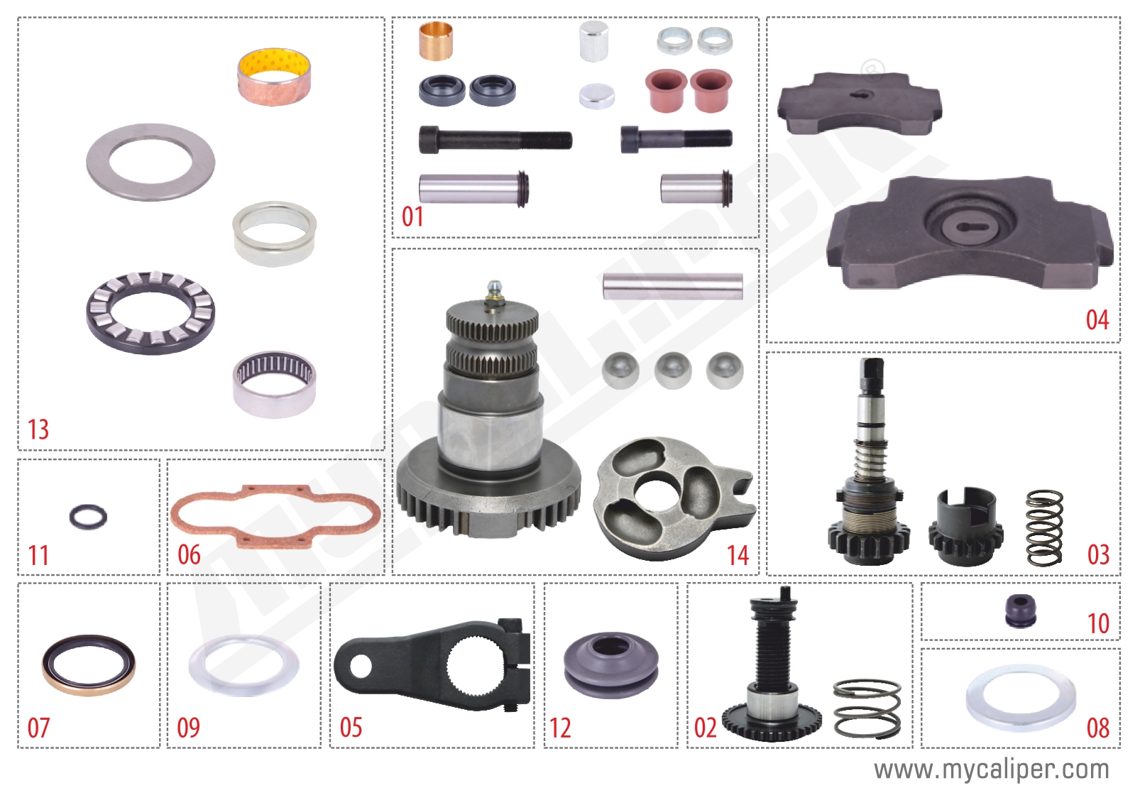 Juegos de reparación MERITOR C LISA (Derecho)