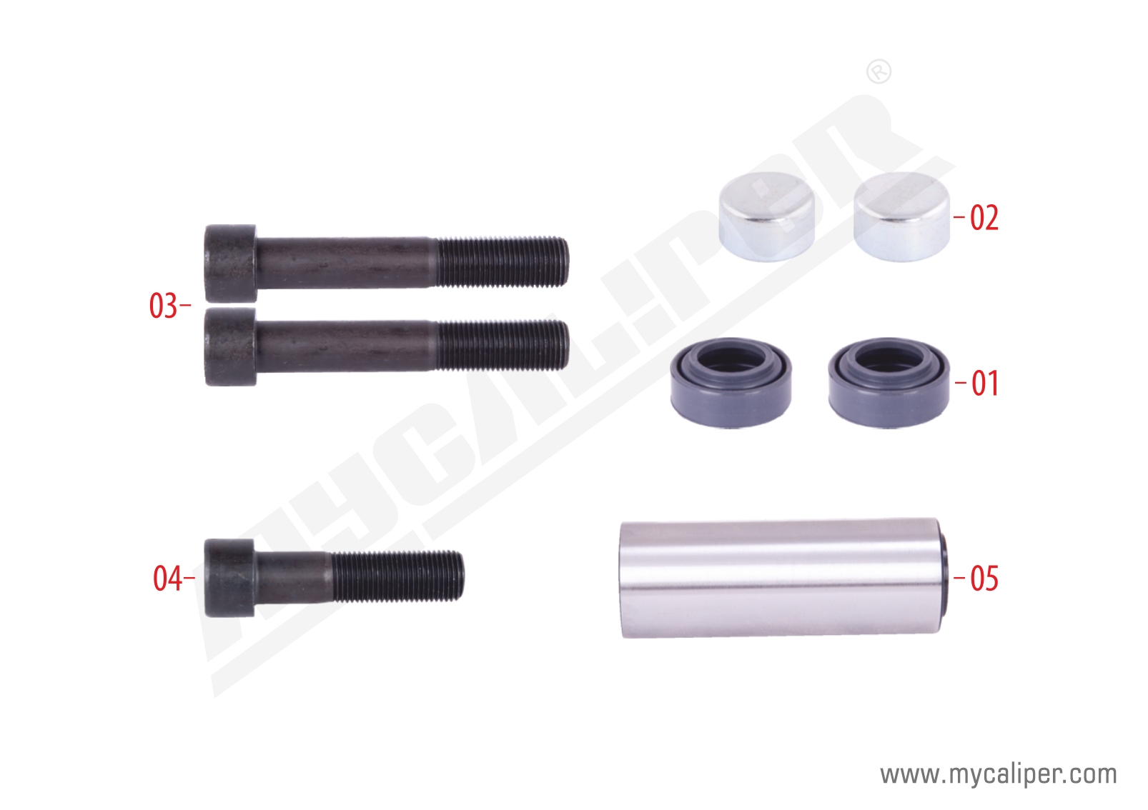 Caliper Guides & Seals Repair Kit 