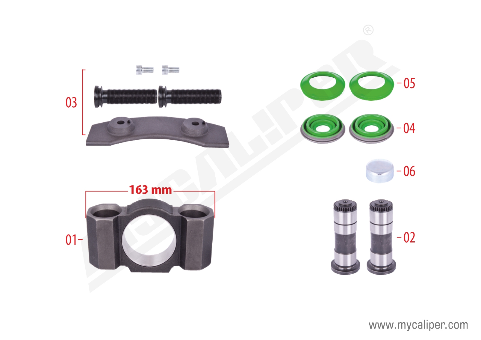 Caliper Assembly Kit (Right) 