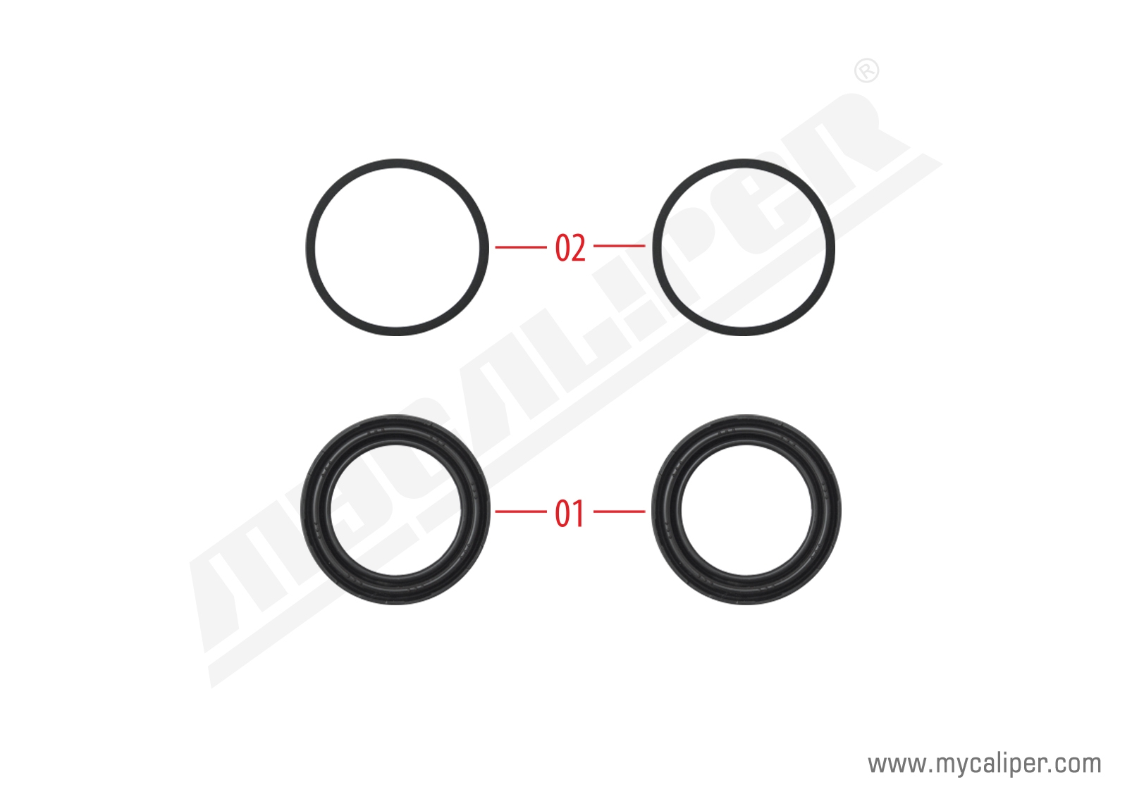 Operating Seals Kit (48 mm piston) 