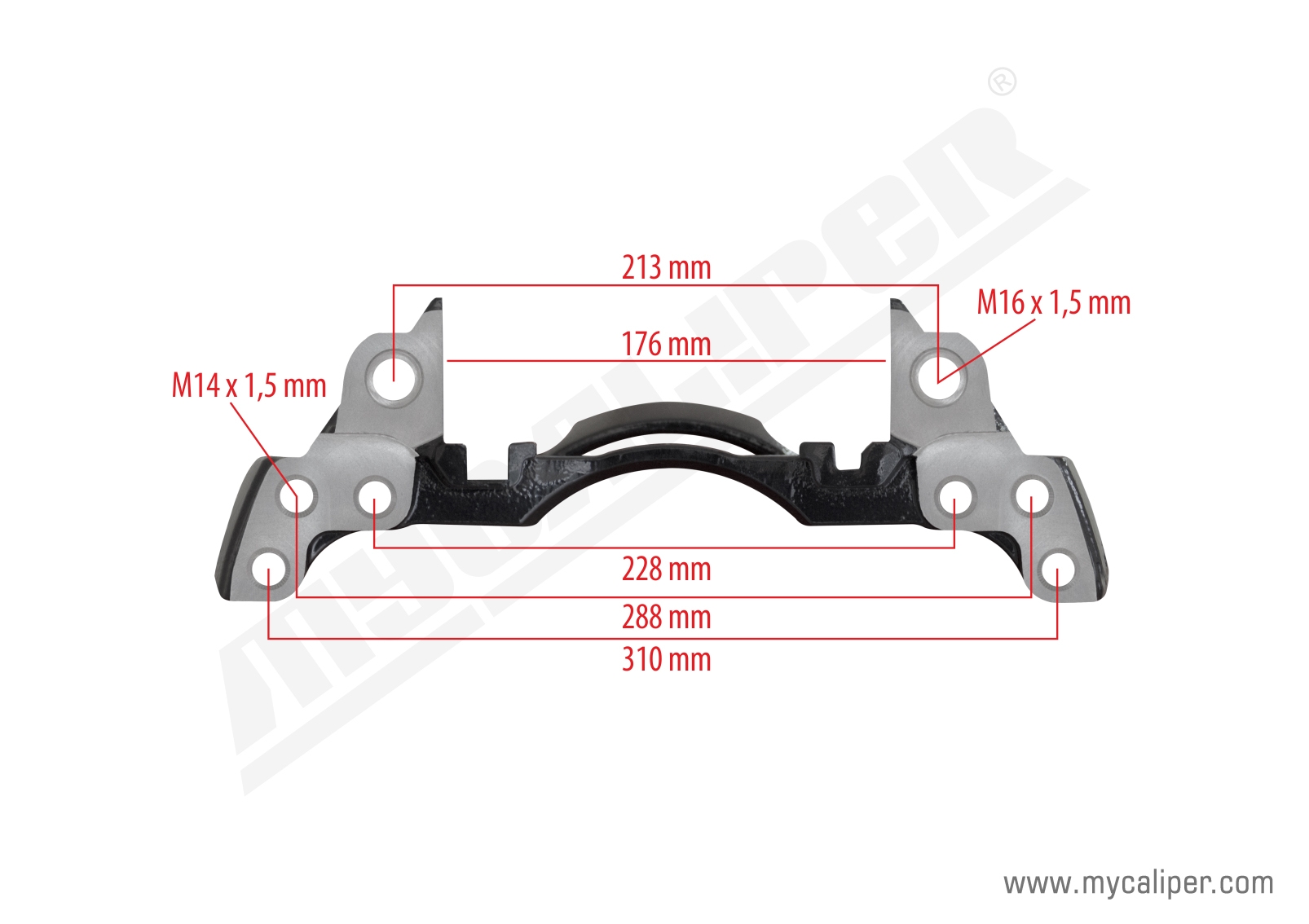 Wabco Pan 17 Caliper Carrier Left 