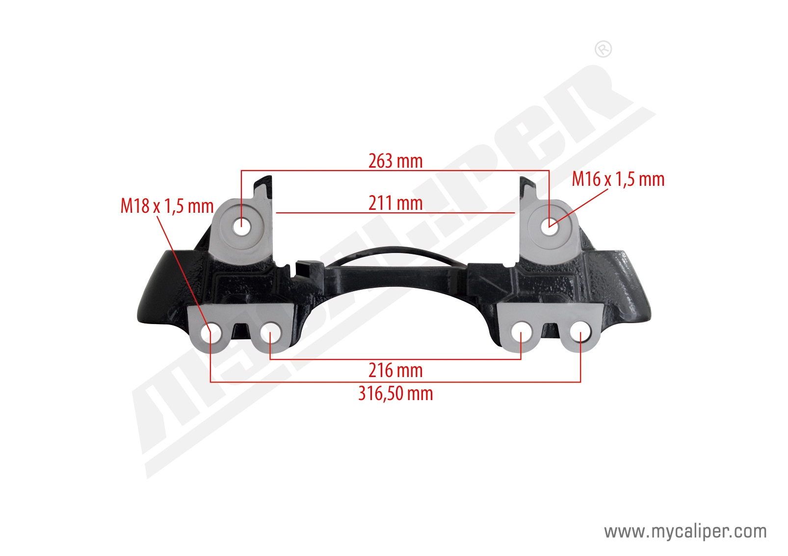 Wabco Pan 22 Caliper Carrier Left 